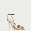 Loeffler Randall Ada Gold Knot Heeled Sandal