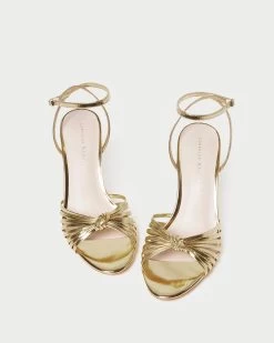 Loeffler Randall Ada Gold Knot Heeled Sandal -Outlet Velin Studio Store ADA ML GOLD 3