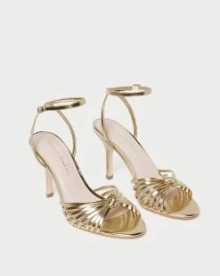 Loeffler Randall Ada Gold Knot Heeled Sandal -Outlet Velin Studio Store ADA ML GOLD 4 1