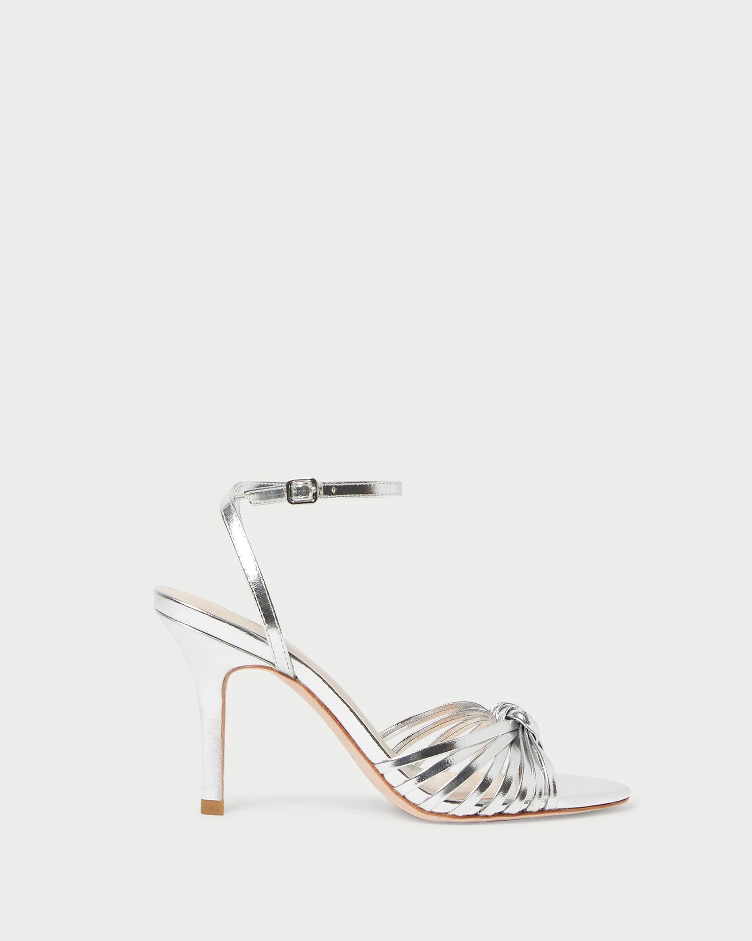 Loeffler Randall Ada Silver Knot Heeled Sandal 2 Loeffler Randall Ada Silver Knot Heeled Sandal - Image 2