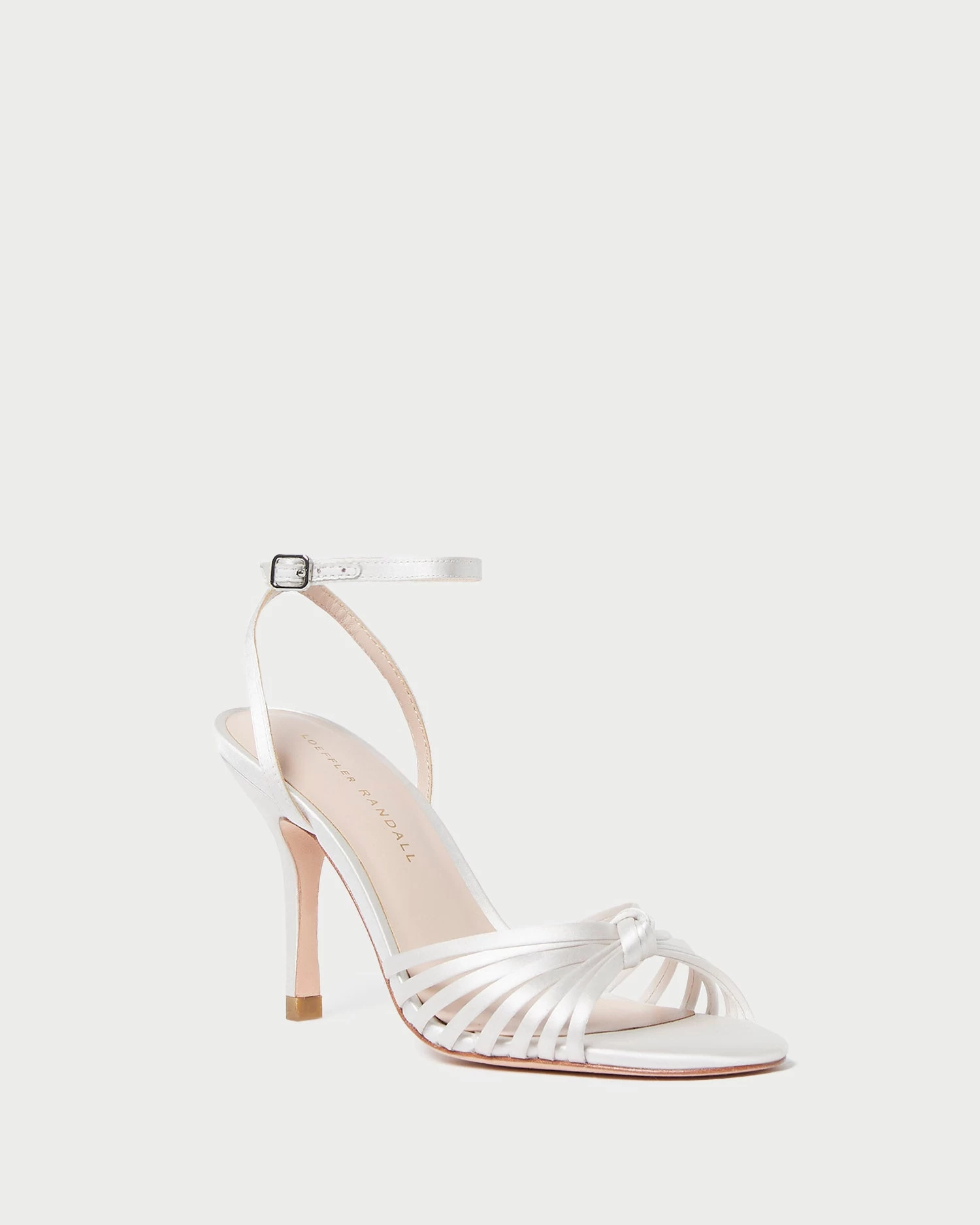 Loeffler Randall Ada Cream Knot Heeled Sandal 1 Loeffler Randall Ada Cream Knot Heeled Sandal