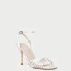 Loeffler Randall Ada Cream Knot Heeled Sandal