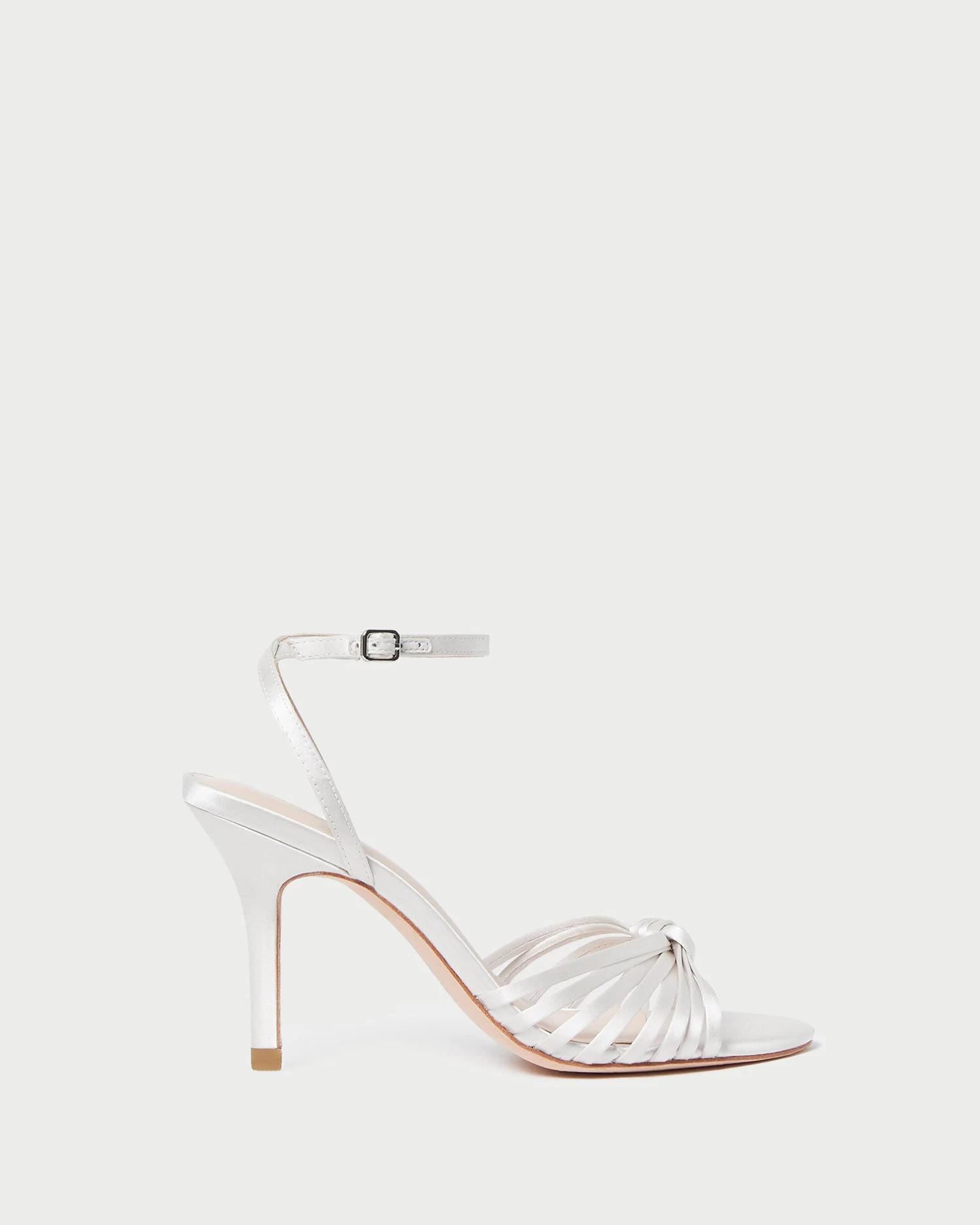 Loeffler Randall Ada Cream Knot Heeled Sandal 2 Loeffler Randall Ada Cream Knot Heeled Sandal - Image 2