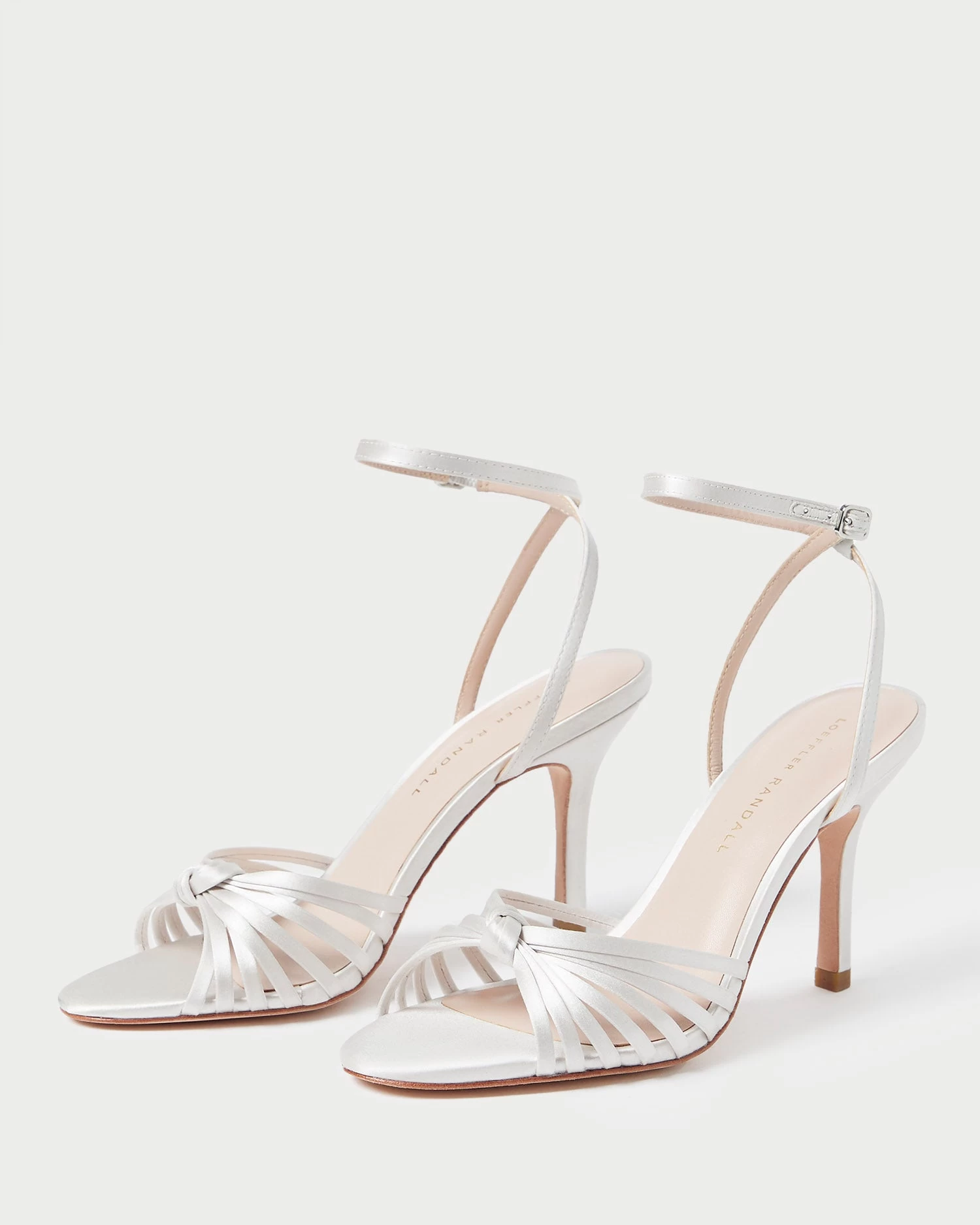 Loeffler Randall Ada Cream Knot Heeled Sandal 3 Loeffler Randall Ada Cream Knot Heeled Sandal - Image 3