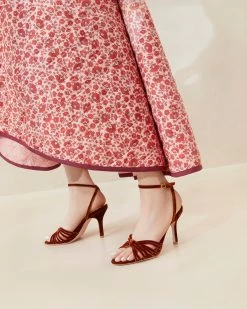Loeffler Randall Ada Sienna Knot Heeled Sandal -Outlet Velin Studio Store ADA VL SIENA 078copy