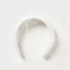 Loeffler Randall Adora Cream Veiled Headband