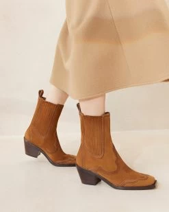 Loeffler Randall Agnes Cacao/Espresso Western Boot -Outlet Velin Studio Store AGNES SPLS CAESP 004copy
