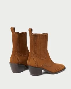 Loeffler Randall Agnes Cacao/Espresso Western Boot -Outlet Velin Studio Store AGNES SPLS CAESP 4