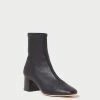 Loeffler Randall Alec Black Mid-Heel Stretch Bootie
