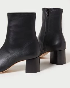 Loeffler Randall Alec Black Mid-Heel Stretch Bootie -Outlet Velin Studio Store ALEC STNA BLACK 4