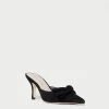 Loeffler Randall Amyra Black Bow Kitten Mule