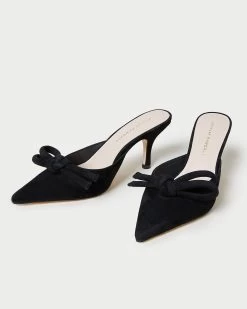 Loeffler Randall Amyra Black Bow Kitten Mule 7 Loeffler Randall Amyra Black Bow Kitten Mule -Outlet Velin Studio Store AMYRA KS BLACK 3