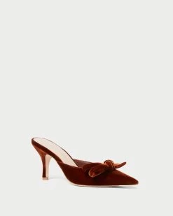 Loeffler Randall Amyra Sienna Bow Kitten Mule