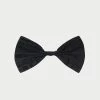 Loeffler Randall Andreas Black Pleated Bow Clip