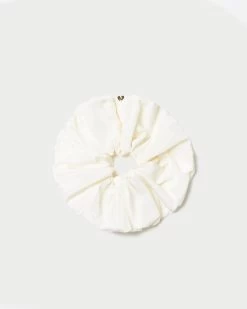 Loeffler Randall Astrid Cream Oversized Scrunchie