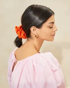 Loeffler Randall Astrid Tangerine Oversized Scrunchie -Outlet Velin Studio Store ASTRID MO TANG 017copy