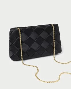 Loeffler Randall Auzeen Black Mini Woven Clutch -Outlet Velin Studio Store AUZEEN WSAT BLACK 3