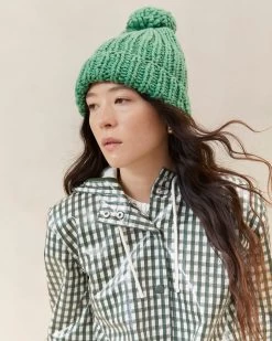Loeffler Randall Ava Fern Knit Pompom Hat -Outlet Velin Studio Store AVA WO FERN 032copy
