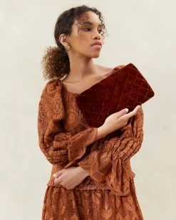 Loeffler Randall Aviva Sienna Woven Puff Clutch -Outlet Velin Studio Store AVIVA VL SIENA 037copy 255fbaf6 5257 4faf 894c 1074ae87f887