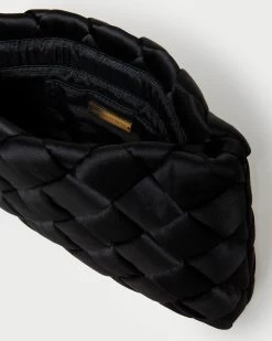 Loeffler Randall Aviva Black Woven Puff Clutch -Outlet Velin Studio Store AVIVA WSAT BLACK 4