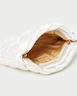 Loeffler Randall Aviva Cream Woven Puff Clutch -Outlet Velin Studio Store AVIVA WSAT CREAM 4