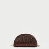 Loeffler Randall Bailey Mocha Pleated Dome Clutch