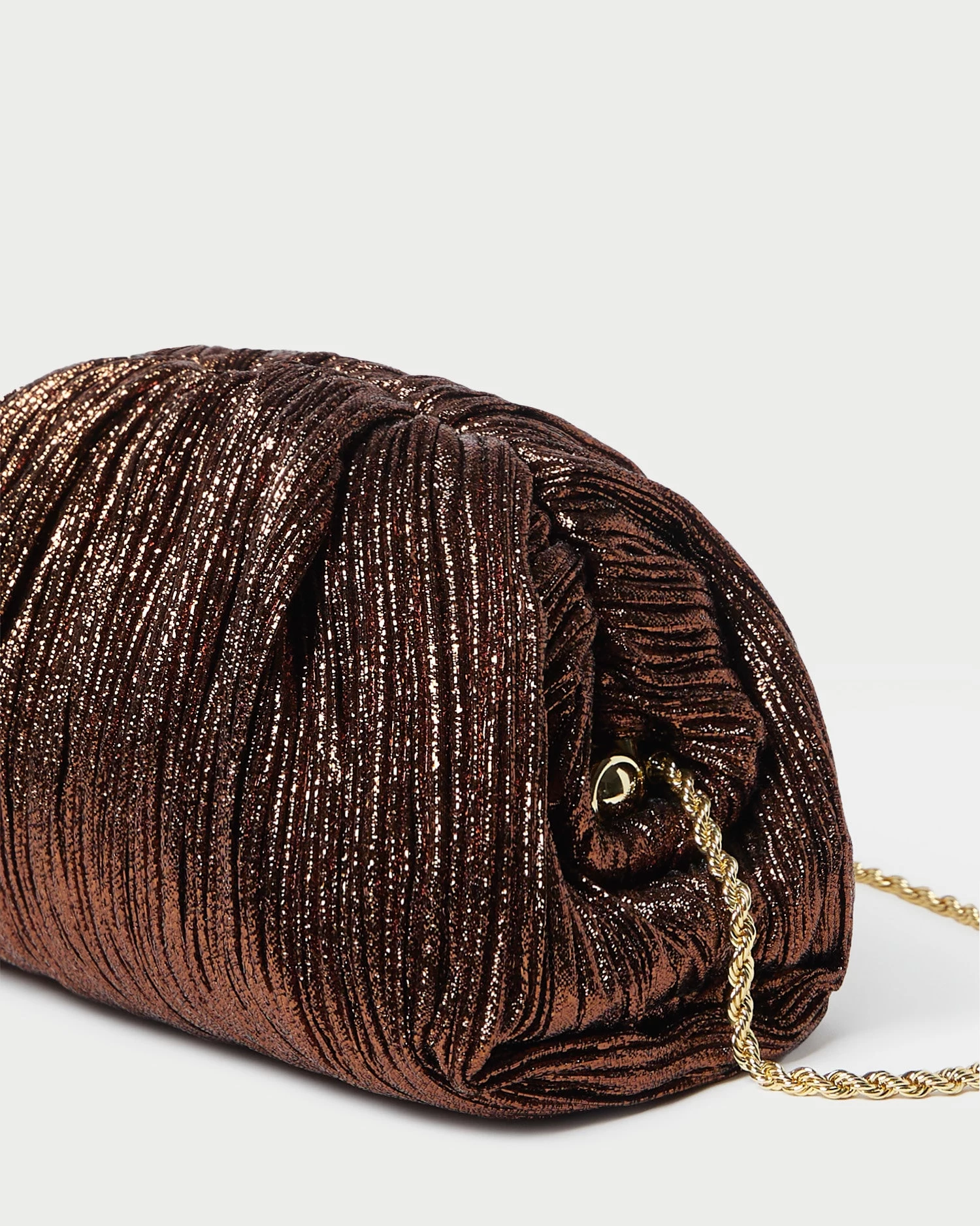 Loeffler Randall Bailey Mocha Pleated Dome Clutch 2 Loeffler Randall Bailey Mocha Pleated Dome Clutch - Image 2