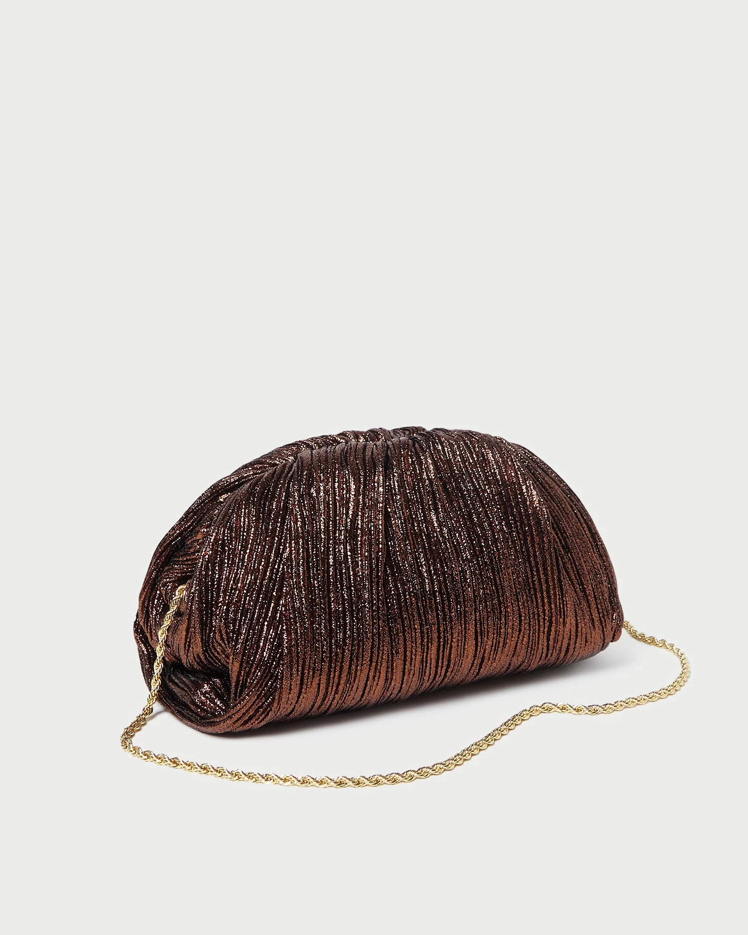Loeffler Randall Bailey Mocha Pleated Dome Clutch 3 Loeffler Randall Bailey Mocha Pleated Dome Clutch - Image 3