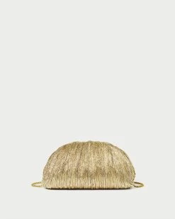 Loeffler Randall Bailey Oro Pleated Dome Clutch