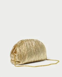Loeffler Randall Bailey Oro Pleated Dome Clutch -Outlet Velin Studio Store BAILEY PLA ORO 3copy