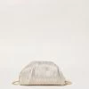 Loeffler Randall Bailey Platinum Pleated Dome Clutch