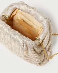 Loeffler Randall Bailey Platinum Pleated Dome Clutch -Outlet Velin Studio Store BAILEY PLA PLTNM 4