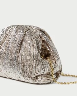 Loeffler Randall Bailey Champagne Pleated Dome Clutch -Outlet Velin Studio Store BAILEY PLA CHAMP 4