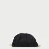 Loeffler Randall Bailey Black Pleated Dome Clutch