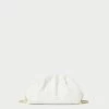Loeffler Randall Bailey White Raffia Dome Clutch