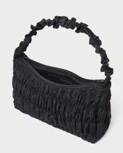 Loeffler Randall Barry Black Gathered Shoulder Bag -Outlet Velin Studio Store BARRY MO BLACK 4