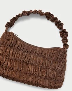 Loeffler Randall Barry Chocolate Gathered Shoulder Bag 8 Loeffler Randall Barry Chocolate Gathered Shoulder Bag -Outlet Velin Studio Store BARRY MO CHOCO 4