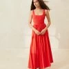 Loeffler Randall Bea Poppy Pleated Dress