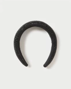 Loeffler Randall Bellamy Black Diamanté Puffy Headband