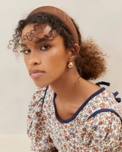 Loeffler Randall Bellamy Chocolate Moiré Headband 5 Loeffler Randall Bellamy Chocolate Moiré Headband -Outlet Velin Studio Store BELLAMY MO CHOCO 020copy