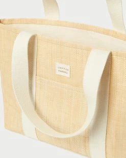 Loeffler Randall Bennett Natural Raffia Medium Tote 8 Loeffler Randall Bennett Natural Raffia Medium Tote -Outlet Velin Studio Store BENNET R NATRL 4