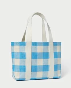 Loeffler Randall Bennett Blue Gingham Medium Tote -Outlet Velin Studio Store BENNET WNP BLUGI 4