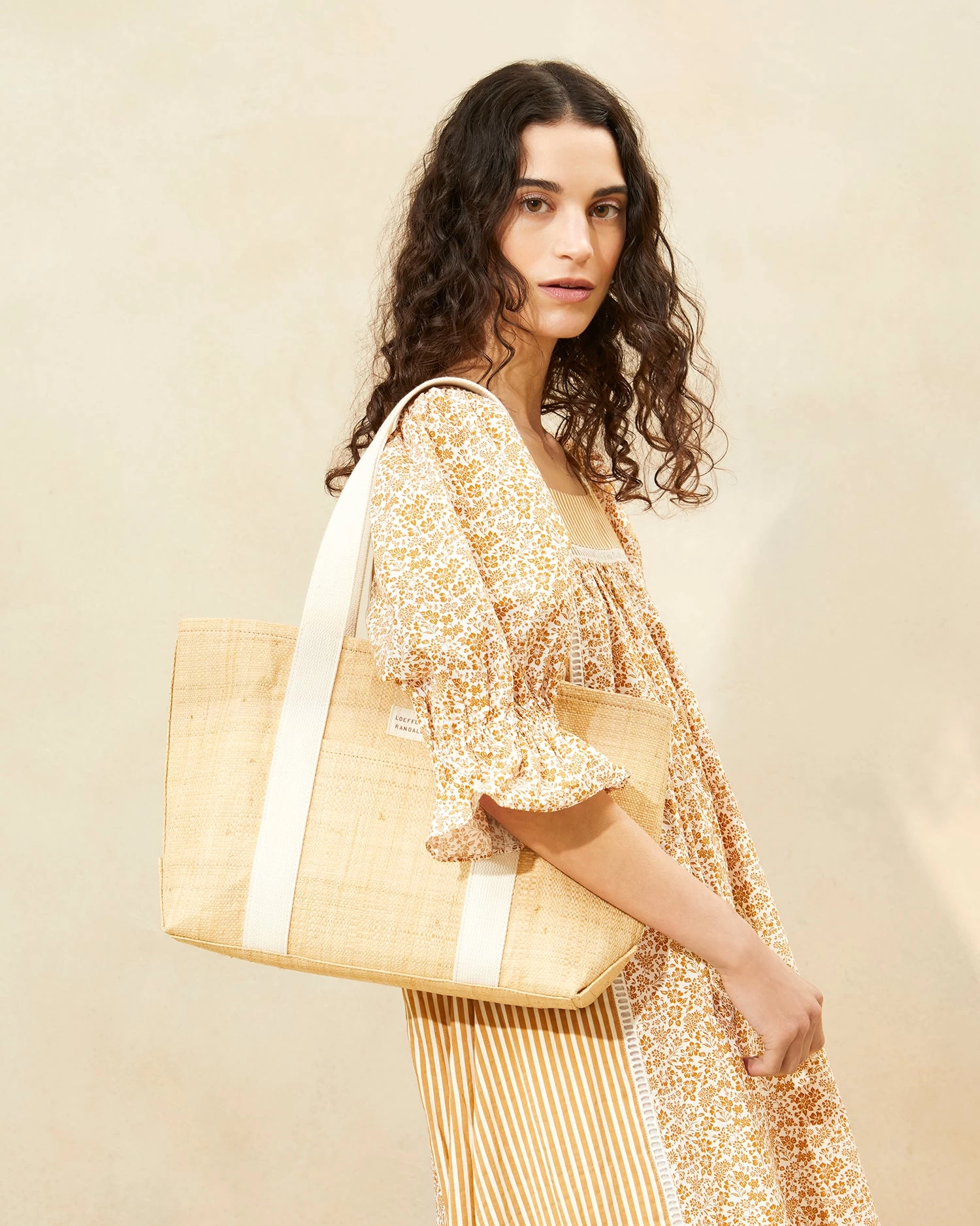 Loeffler Randall Bennett Natural Raffia Medium Tote 5 Loeffler Randall Bennett Natural Raffia Medium Tote - Image 5