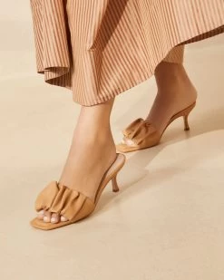 Loeffler Randall Bianca Dune Kitten Heel Mule -Outlet Velin Studio Store BIANCA N DUNE 007copy