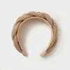 Loeffler Randall Bijou Gold Diamanté Braided Headband