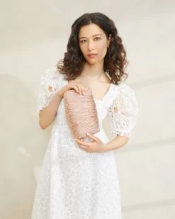 Loeffler Randall Brit Dune Flat Pleated Clutch -Outlet Velin Studio Store BRIT PLA DUNE 5