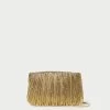 Loeffler Randall Brit Oro Flat Pleated Clutch