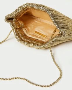 Loeffler Randall Brit Oro Flat Pleated Clutch 8 Loeffler Randall Brit Oro Flat Pleated Clutch -Outlet Velin Studio Store BRIT PLA ORO 4