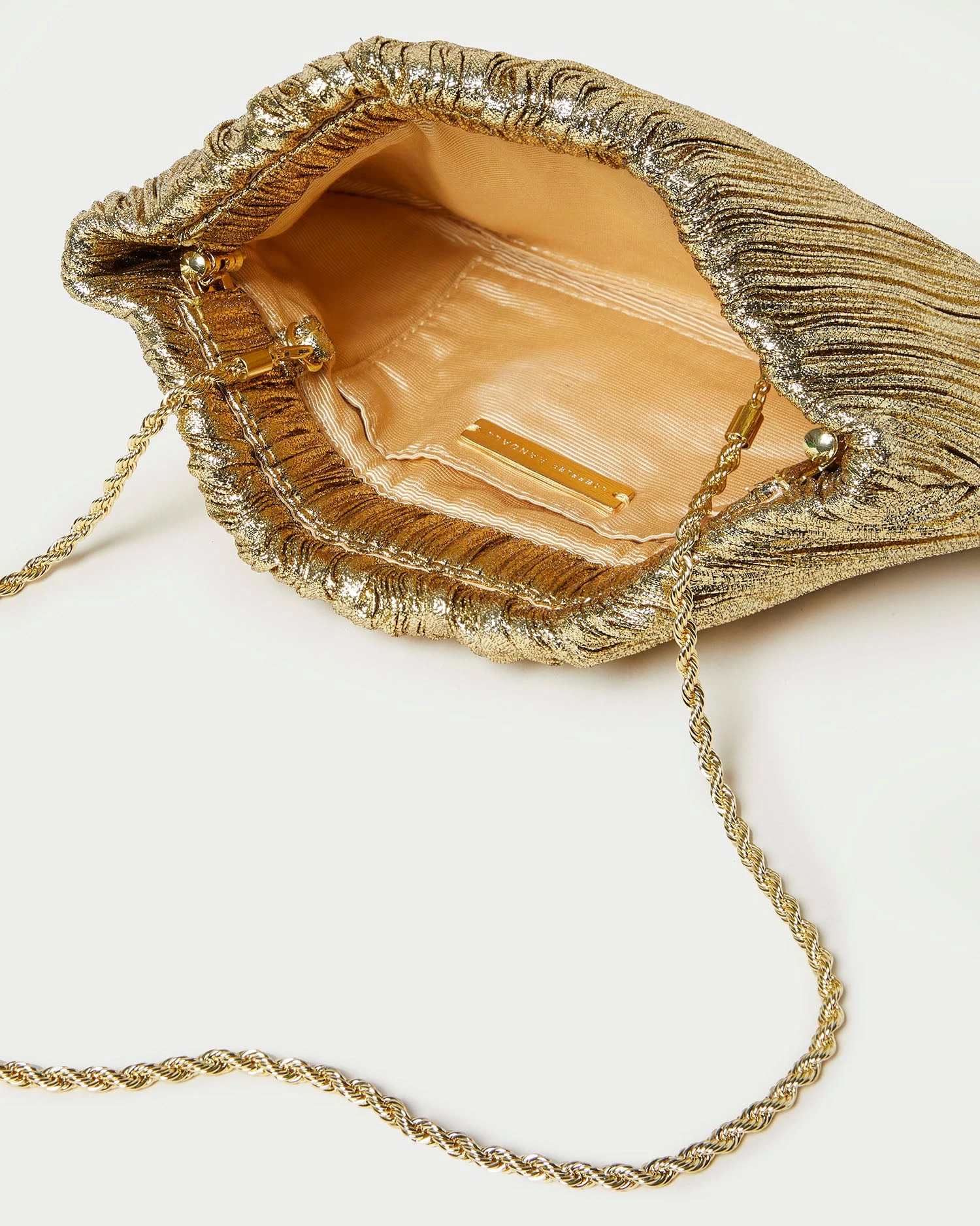 Loeffler Randall Brit Oro Flat Pleated Clutch 4 Loeffler Randall Brit Oro Flat Pleated Clutch - Image 4