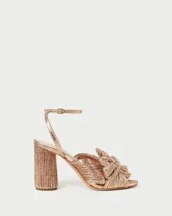 Loeffler Randall Camellia Dune Pleated Bow Heel 8 Loeffler Randall Camellia Dune Pleated Bow Heel -Outlet Velin Studio Store CAMELLIA PLA DUNE12 1